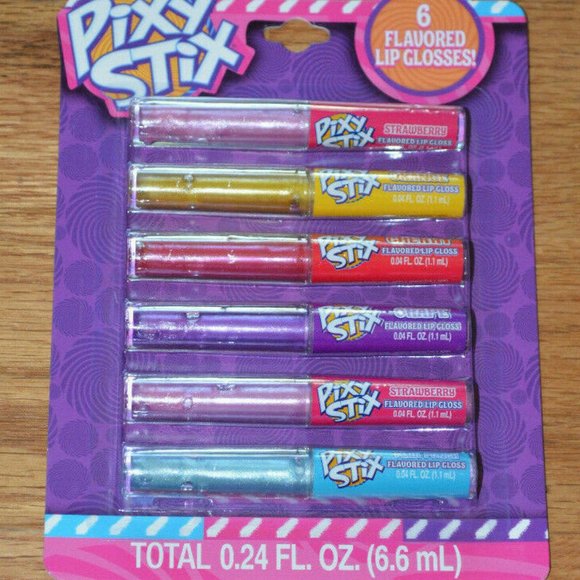 Pixy Stix 6 Piece Flavored Lip Gloss Set - Picture 1 of 2